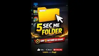 Computer Mein Folder Kaise Create Kare | Windows Laptop Mein New Folder Banana | Basic Computer Tips