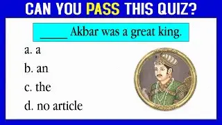 CAN YOU PASS THIS ARTICLE QUIZ? 97%  FAIL IN THIS QUIZ. English Grammar Quiz 24