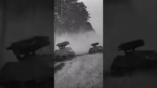 Работа немецкого РСЗО Panzerwerfer #military #ww2