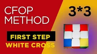 3*3 CFOP method//first step//white cross #Rubik's cube 