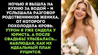 Ночью я вышла на кухню за водой — и услышала разговор родственников жениха, от которого похолодела
