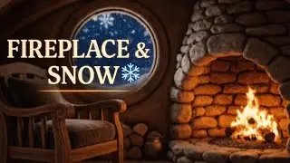&ldquo;Cozy Winter Night by the Fireplace ❄️ Warm Cabin Ambience & Falling Snow