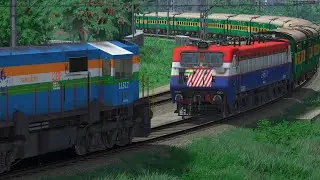 Garib Rath Express Loco Failure || Emergency Rescue by wdm3d locomotive shunting 