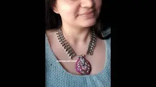 Boho silver chokers#silverlookalike #oxidisedjewellery #bohojewelry #junkjewellery #silverjewelry