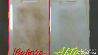 How to clean plastic vegetable cutting board