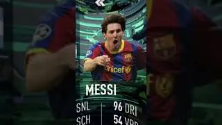 I made this Flashback Messi Fifa card🥶🥶🥶
