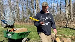 Ochsenkopf Hookaroon Unboxing & 1st Use Firewood Splitting, Driveway Grading. Property Clean Up #37