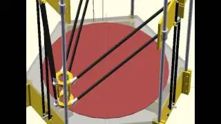 ecstock 3D delta printer with vertical alignment only, slightly smaller build surface