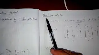 LU method solved example