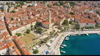 Exploring Croatia - Split's Old Town by Drone in 90 Seconds