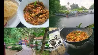 Our Sunday Breakfast ||Onion Fry  for Poori ||Cooking in Cast Iron Pan || Anu's Kitchen