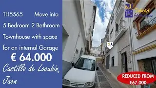 64K, Move into, 5 Bedroom 2 Bathroom Townhouse Property for sale in Spain inland Andalucia TH5565