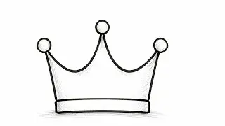How to make a beautiful 👑 ❤️ Crown | Simple pencil art | #crown #art 