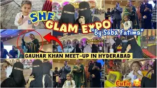 BLAST COMEBACK 🤩🎉 | Visited SHE GLAMEXPO MET GAUHAR KHAN ❤️ #sheglamexpohyderabad #gauharkhan