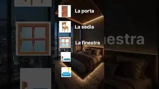 Italian Vocabulary Quiz Learn Daily Home Items in Italian with Hindi Meaning 🇮🇹🚪🪑🪟🛏️🛋️ #learnitalian