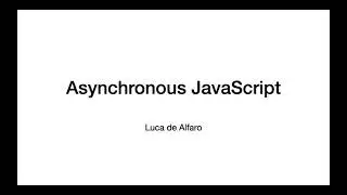 javascript asynchronous