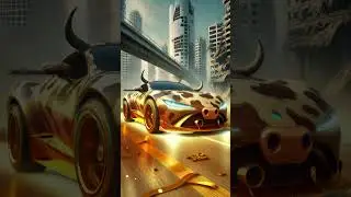Apocalyptic Cow-Themed Supercar Racing Through Ruins! 🚗🐮