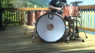 Justin Nelson - Q Drum Co. - Copper custom drums -14/16/18/24 + 14x8 Maple