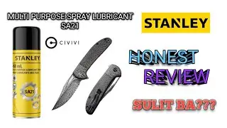 Stanley Multi Purpose Lubricant Spray to clean your folding knives, effective ba? @stanleytools