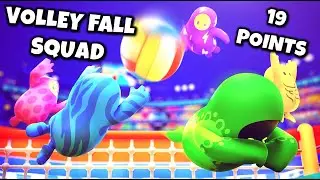 FALL GUYS - Volleyfall Squad 19 Points - Gameplay Walkthrough Part 134 [ PC ]
