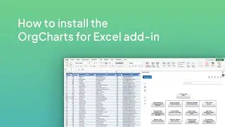 How to install the OrgCharts for Excel add-in