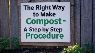 The Right Way To Make Compost -  A Simple Procedure