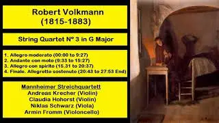 Robert Volkmann (1815-1883) - String Quartet N&ordm; 3 in G Major