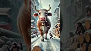 #animals #animation #cow #ytshorts #robot #ai #trendingshorts #viral #trendingaivideo
