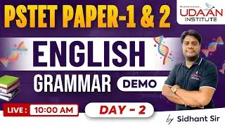 ENGLISH GRAMMAR | DEMO | DAY-2 | SPECIAL FOR PSTET 2026 | BY SIDHANT SIR