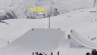 World record Snowboard Highest Air on hip Jump, Christian Haller, Suzuki Nine Knights 2016