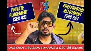 COMPANY LAW MARATHON🏆SHARE CAPITAL CS EXECUTIVE ONE SHOT | DEC 25 EXAMS | CS AMIT VOHRA | UNACADEMY