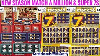 New season Match A Million and Super 7s #Scratch #Tickets #Cards
