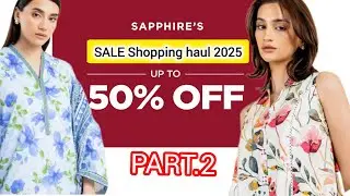 Sapphire flat 70 and 50 % off season end sale|| Sapphire Shopping Haul 2025 part 2||#sapphire