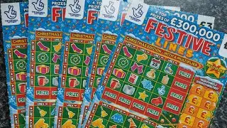 New FESTIVE lines scratch cards &pound;15 in play
