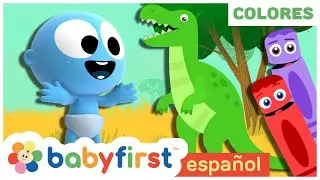 Como dibujar un dinosaurio con La Pandilla de Colores y Googoo | Baby First Español