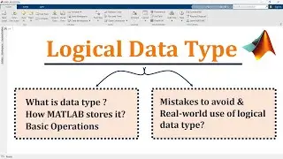 Data type in matlab | Part-2 | Logical data type in matlab