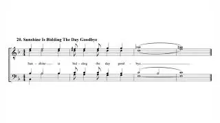 20. Sunshine Is Bidding The Day Goodbye