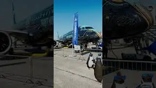 E2 Profit Hunter on static display at the Paris Air Show