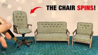 Making Realistic Miniature Furniture (Yes, the Chair Spins!)