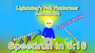 Lightning&rsquo;s Fun Platformer Adventure | Speedrun In 5 Min 16 Sec! Insane Glitch!🫣😱🤔