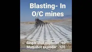 Massive surface blasting with short delay #drillmachine #drillingrig #construction