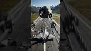 Raffle jet crash test with heavy stone