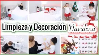 Decoración Navideña De Mi Recámara | Actividades Navideñas  para Niños | Limpieza Ligera Motívate✨