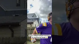 College football transitions to commercial break