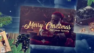 Christmas Family Photos Slideshow Video Template