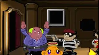 [Pencil Kids] Monkey GO Happy: Stage 369 - Bank Robbery Theme Walkthrough