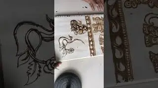 Peacock design mehndi 