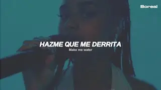 Tyla - Water (Espa&ntilde;ol + Lyrics) | live version