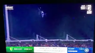 Glenn Maxwell huge reverse sweep 6 v Kuldeep Yadav
