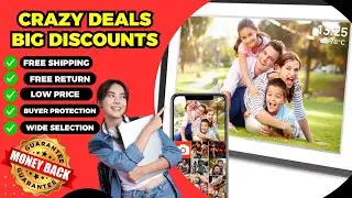 Free shipping Frameo 10.1 Inch WiFi Digital Picture Frame，1280 * 800IPS HD Cloud Smart Digital Photo